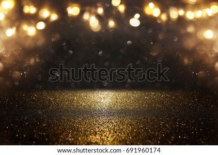 glitter vintage lights background. defocused.