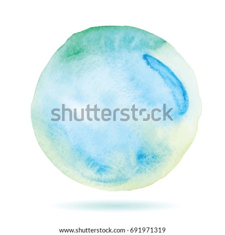 Art of watercolor stains of paint on watercolor paper. Grunge abstract vector background