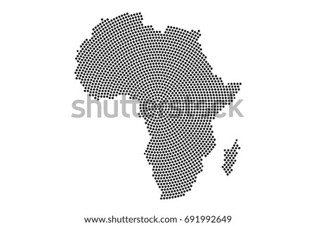 Abstract world map radial dot planet, lines, global world map halftone concept. Vector illustration eps 10.