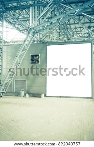 Mock up outside the building with lightweight steel construction and pavement