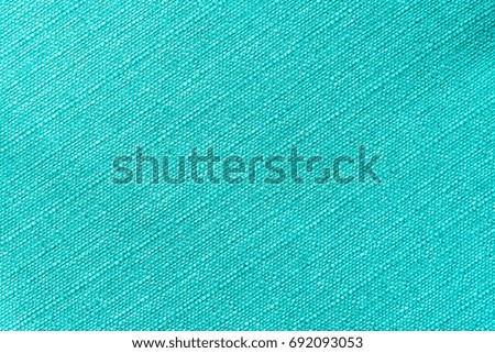 Abstract blue-green fabric linen texture background, cloth background,closed up 