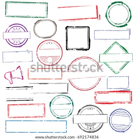 Stamps frames Royalty-Free Stock Photo #692174836
