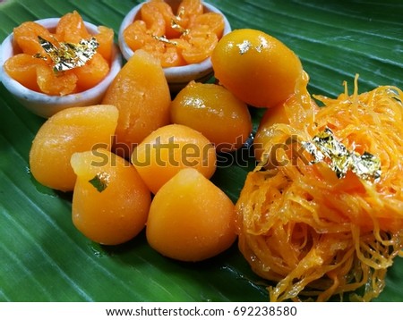 Traditional Thai desserts