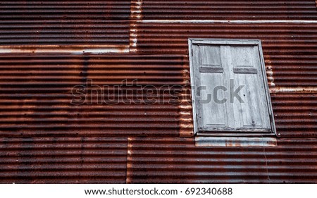 Old Rusty House Window in thailand