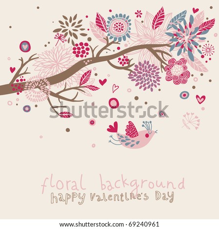 Lovely floral background