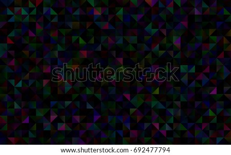 Dark Multicolor, Rainbow vector shining triangular background. Brand-new colored illustration in blurry style with gradient. Brand-new style for your business design.