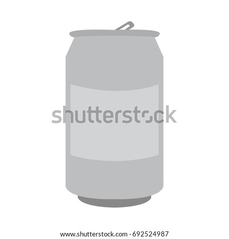 Isolated beer can on a white background, Vector illustration