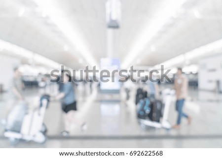 abstract blur in airport for background
