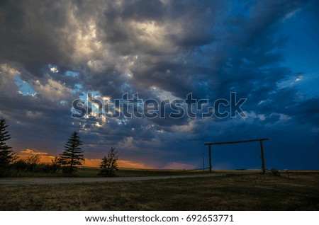 Adorable Sunset in Regina - Saskatchewan - Canada