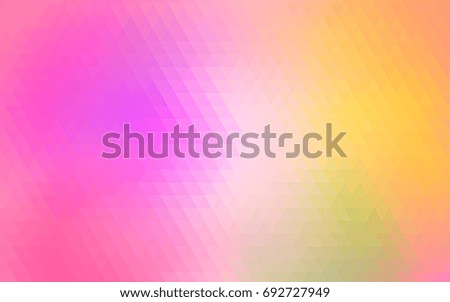 Light Pink, Yellow vector abstract mosaic pattern. Shining colored illustration in a brand-new style. A completely new template for your business design.