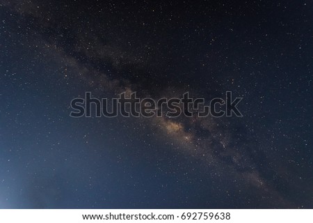 Milky way galaxy background. The thousand stars and space dust in the universe.