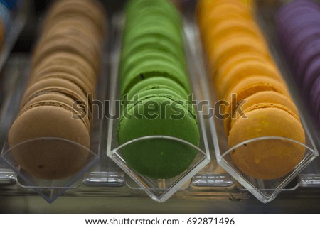 Picture with beautifully folded Macaroons