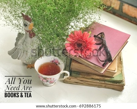 Still life photography/ All You Need Are Books And Tea