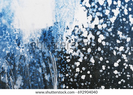 Stains and droplets on the glass surface. Beautiful, interesting and unusual