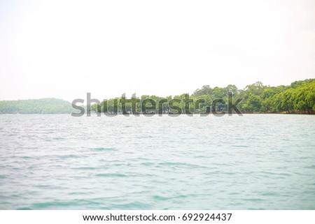 Lake view, water, green trees, plants, wet soil, nature beauty, sky in day light, jpeg format