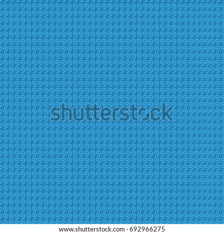 Vector ornamental seamless pattern in blue colors
