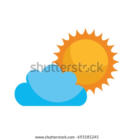 Beautiful fantasy cloud with sun