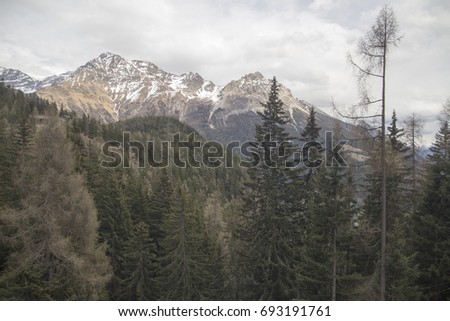 View of Switzerland landscape Alps mountains