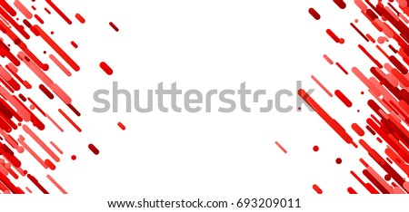 Red abstract background on white. Vector paper illustration.