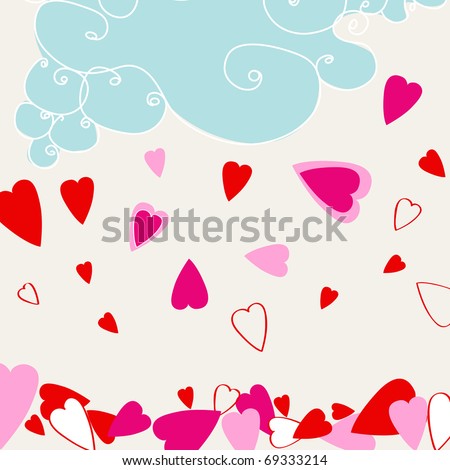 Cute romantic Valentine's Day background