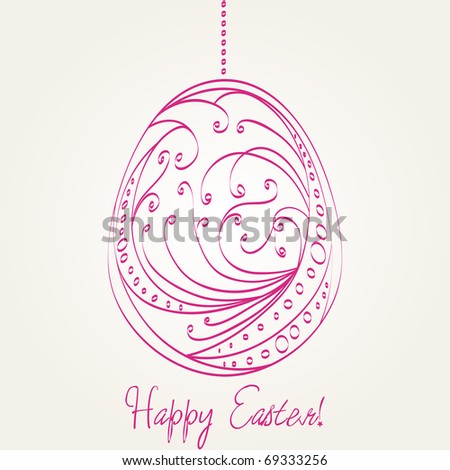 Beautiful Easter egg illustration