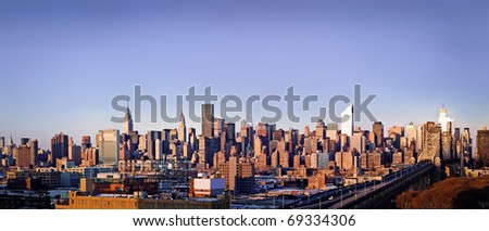 New-York city panorama taken from Queens
