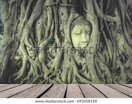 wooden board slope ,wooden board slope Behind the scenes Buddha background