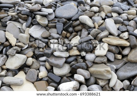 pebbles on the beach ,as a backdrop