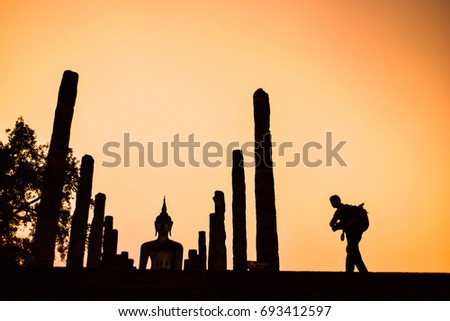 Black silhouette photography Of travelers
