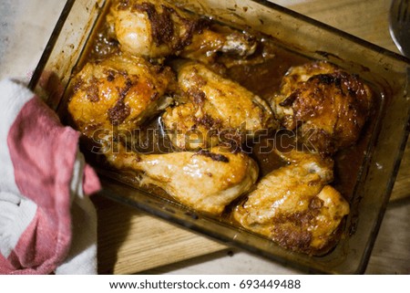 Baked chicken with rosemary