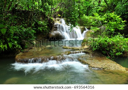 Huay Mae Khamin Waterfall, Kanchanaburi, Thailand