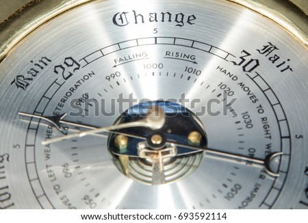 Vintage barometer. Royalty-Free Stock Photo #693592114