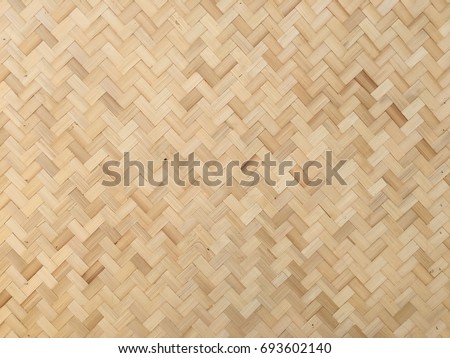 Wall made of bamboo,/Home built of natural structure. Background and wallpaper./Floors and walls made of bamboo by villagers in Thailand.
