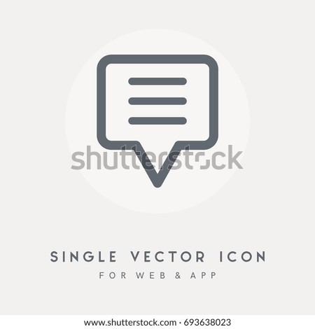 Talk, communication, chat, dialog, speech and communicate vector icon. Use for web design and app. Pictograph single graphic object.