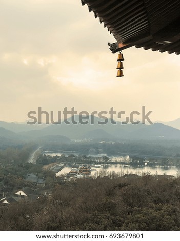 Top view from Leifeng Pagoda, Hangzhou, China