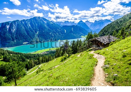 achensee lake in austria - pertisau Royalty-Free Stock Photo #693839605