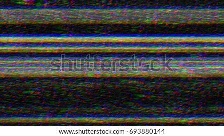 Static tv noise with glitch effect. Abstract background. Royalty-Free Stock Photo #693880144