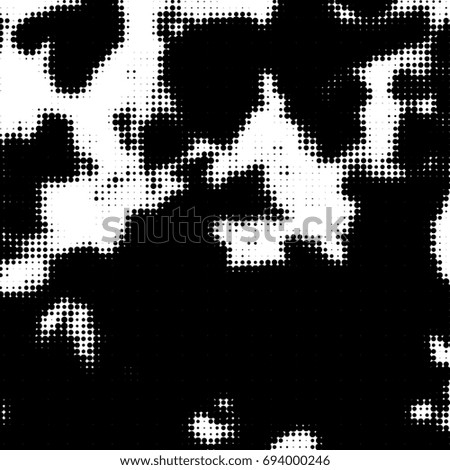 Halftone black and white abstract. Monochrome texture halftone. Grunge halftone