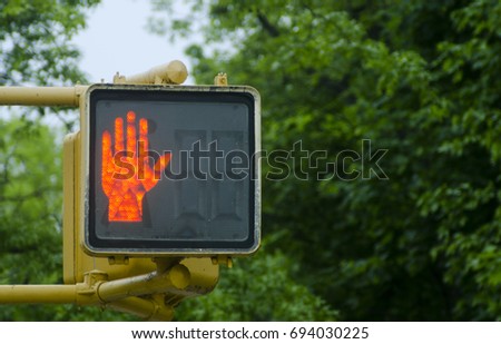 Crosswalk traffic signal light