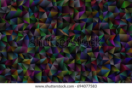 Dark Black vector blurry triangle background. Brand-new colored illustration in blurry style with gradient. Brand-new style for your business design.