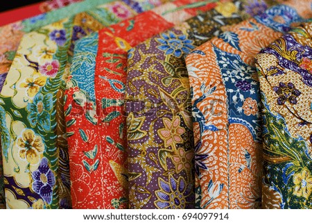 Batik is a native fabric of Southeast Asia. 