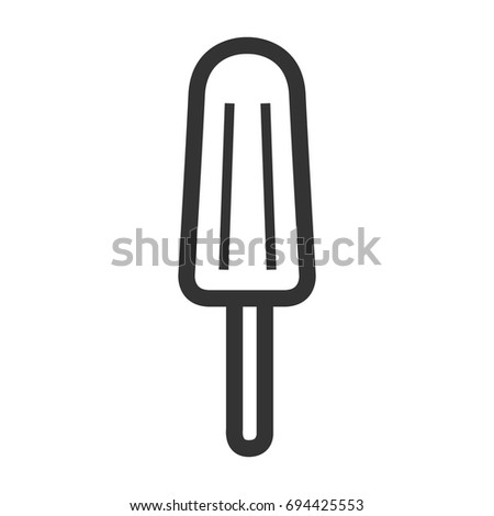 Isolated popsicle icon on a white background, Vector illustration
