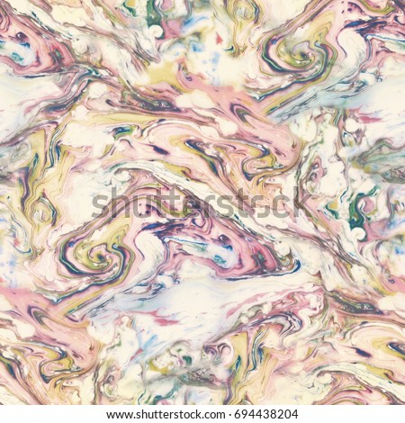 Abstract seamless pattern. Marble stone colorful art background texture. Royalty-Free Stock Photo #694438204
