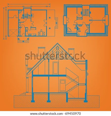 Building background. Plan of the house
