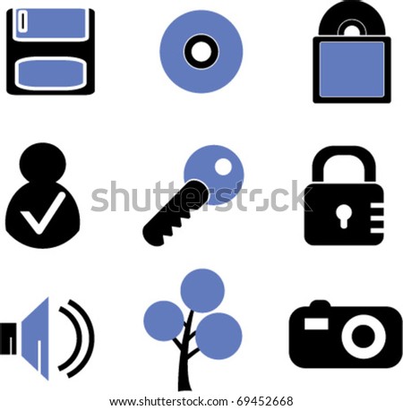 cute icons. vector