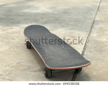 skateboard near the ramp