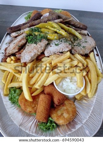 Greek food plate