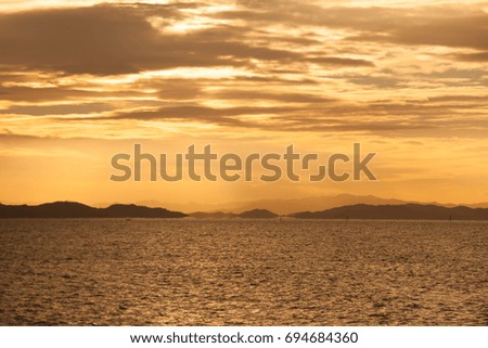 Islands in the sunrise