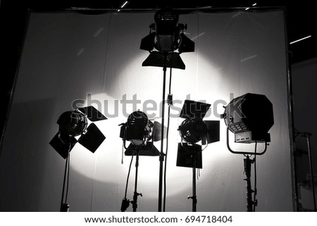 Lighting Equipment in Studio