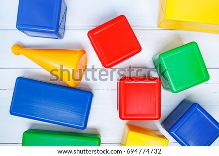 Colorful baby cubes